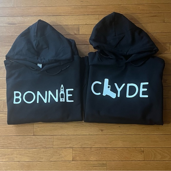 “Clyde and Bonnie” set of hoodies - Picture 5 of 6